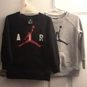 2 Jordan sweaters w/kangaroo pouch